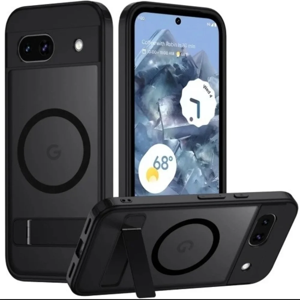Google Magnetic Ring Kickstand Case - Black